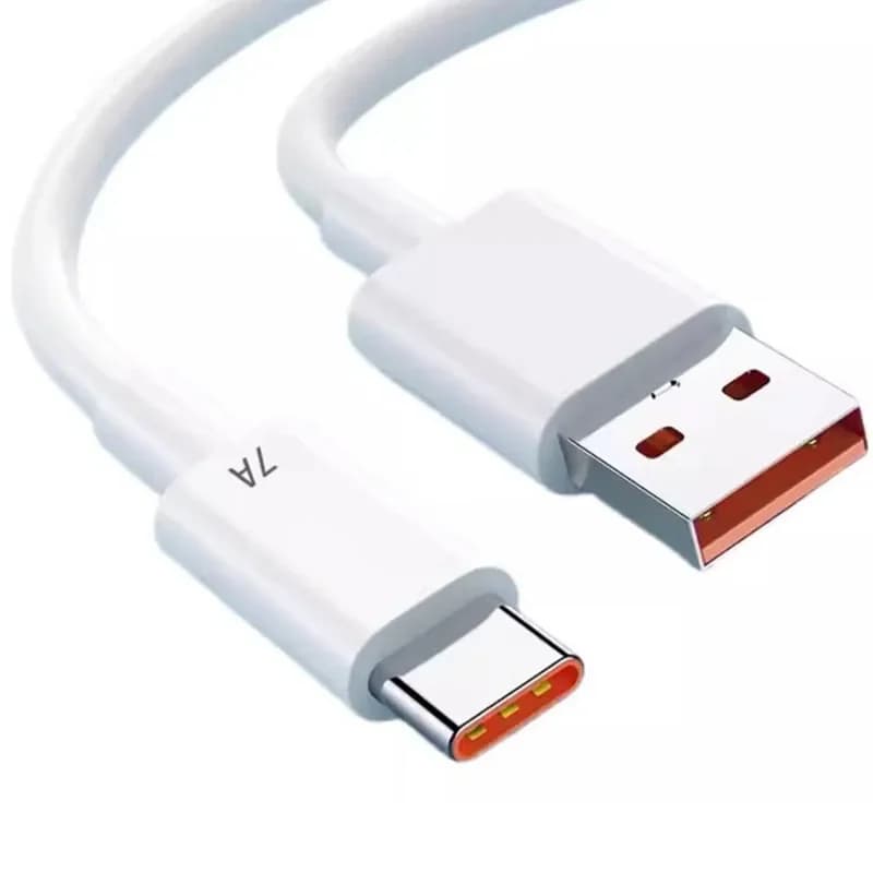 0.2m 1m 1.5m 2m 7a Usb Type C Fast Charge Cable For Huawei P40 P30 Honor 8 9 10 Oppo Reno8 Realme USB-C Quick Charger Line Cord