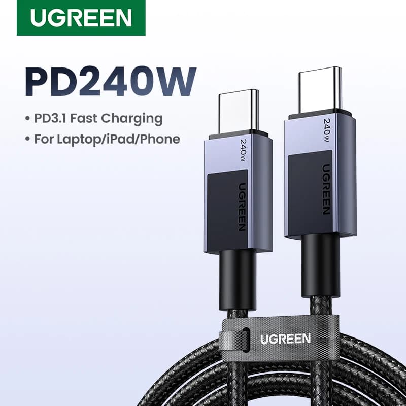 UGREEN PD 240W USB C to USB C Cable PD3.1 Fast Charge for MacBook Pro Air Laptop iPhone 17 16 15 Pro Samsung 5A PD Charge Cable