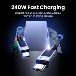 UGREEN PD 240W USB C to USB C Cable PD3.1 Fast Charge for MacBook Pro Air Laptop iPhone 17 16 15 Pro Samsung 5A PD Charge Cable