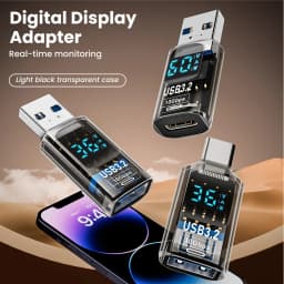 Elough USB 3.2 Digital Display Adapter USB To Type C OTG For iPhone 15 Samsung PC Laptop Fast Charging adaptador usb a tipo c