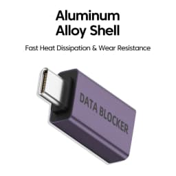 USB Data Blocker USB Charging Adapter No Data Syncing Quick Charging USB/Type-C Data Blocker Notebook Phone Data Shielding