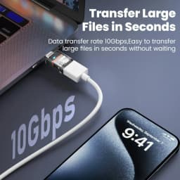 USB 3.2 to Type C Adapter OTG Fast Charging 120W 10GB High Speed Data Audio Transfer For PC Tablet Xiaomi Huawei USB C Converter