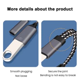 2 in1 Type C OTG Charging Adapter Cable Type C to USB Data Converter with PD Charge Port for Samsung Huawei Xiaomi Laptop Tablet