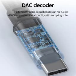 OLAF Type-C to Dual 3.5mm Jack Microphone Listening DAC USB C Audio Adapter 3.5mm Aux Female For iPhone 16 15 Samsung Converter