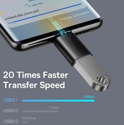 USB 3.1 Type C OTG Adapter USB C Male To USB A Female Converter For 10Gbps Data Sync OTG Connector