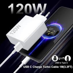 120W Turbo Fast USB Charger For Xiaomi 12 13 14 15 Ultra 17 Pro Max Redmi Note 11 12 13 Pro POCO X6 X7 Rapid Charge Type-C Cable