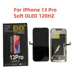 120HZ Soft OLED For iPhone 15 Pro Max 15Pro 13 Pro LCD Display 3D Touch Screen Digitizer Assembly High Refresh Rate Replacement