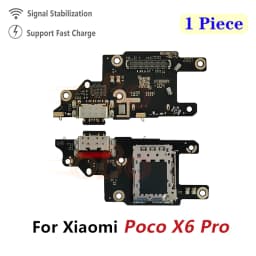 USB Charging Dock Board For Xiaomi Poco X2 X3 X4 X5 X6 Pro GT 5G Charger Port Connector Flex Cable Repair Parts (1PC)