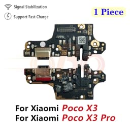 USB Charging Dock Board For Xiaomi Poco X2 X3 X4 X5 X6 Pro GT 5G Charger Port Connector Flex Cable Repair Parts (1PC)