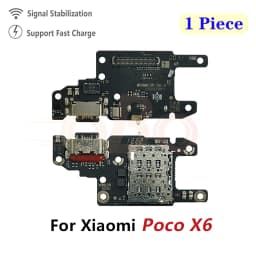 USB Charging Dock Board For Xiaomi Poco X2 X3 X4 X5 X6 Pro GT 5G Charger Port Connector Flex Cable Repair Parts (1PC)