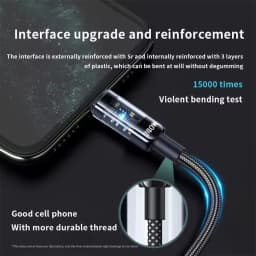 240W Dual TypeC Super Fast Charging Cable LED Digital Display for Samsung Xiaomi USB To TypeC Phone Charger Data Cord 2M/1.5M