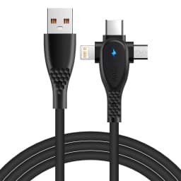 3 IN 1 USB Cable Micro USB Type C Charger Cable Multi 5A Usb Port Fast Charging Cord For Xiaomi iPhone 13 14 15 Pro Max Samsung