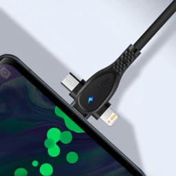 3 IN 1 USB Cable Micro USB Type C Charger Cable Multi 5A Usb Port Fast Charging Cord For Xiaomi iPhone 13 14 15 Pro Max Samsung