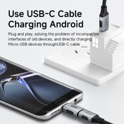 Hagibis USB C to Micro USB Adapter Type C Female to Micro USB Male Convert Connector for Android Phones Fan Power bank Samsung