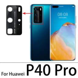 New Back Rear Camera Lens Glass With Ahesive Replacement For Huawei P50 P60 P20 P30 Lite P40 Pro P40 Lite 5G P40 Lite E