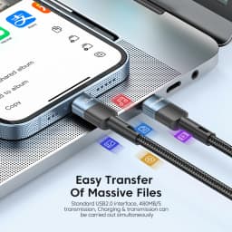 Essager 60W USB Type C To USB C Cable USB-C PD Fast Charging Charger Wire Cord For Macbook Samsung Xiaomi Type-C USBC Cable 3M