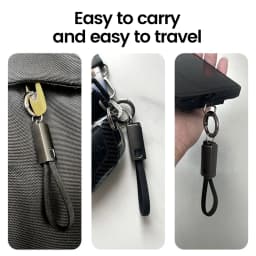 65W 10cm Short Type C To Type C Keychain Cable Fast Charging USB C Data Cable For iPhone 15 Xiaomi Samsung 30W USB C IOS Cable