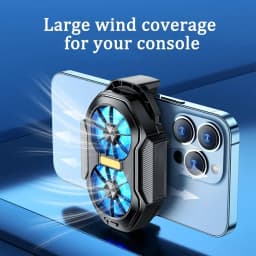 FS01 Dual Fan Rechargeable Phone Cooler 600mAh Battery Long Lasting Stronger Strong Air Cooling for Gaming Live Streaming