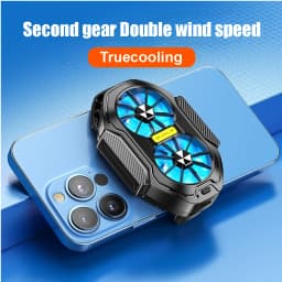 FS01 Dual Fan Rechargeable Phone Cooler 600mAh Battery Long Lasting Stronger Strong Air Cooling for Gaming Live Streaming