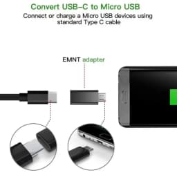 USB Type C Female to Micro USB Male Adapter for Samsung Xiaomi Huawei ,USB C to Micro USB V8 OTG Sync Charger Jack