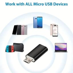 USB Type C Female to Micro USB Male Adapter for Samsung Xiaomi Huawei ,USB C to Micro USB V8 OTG Sync Charger Jack