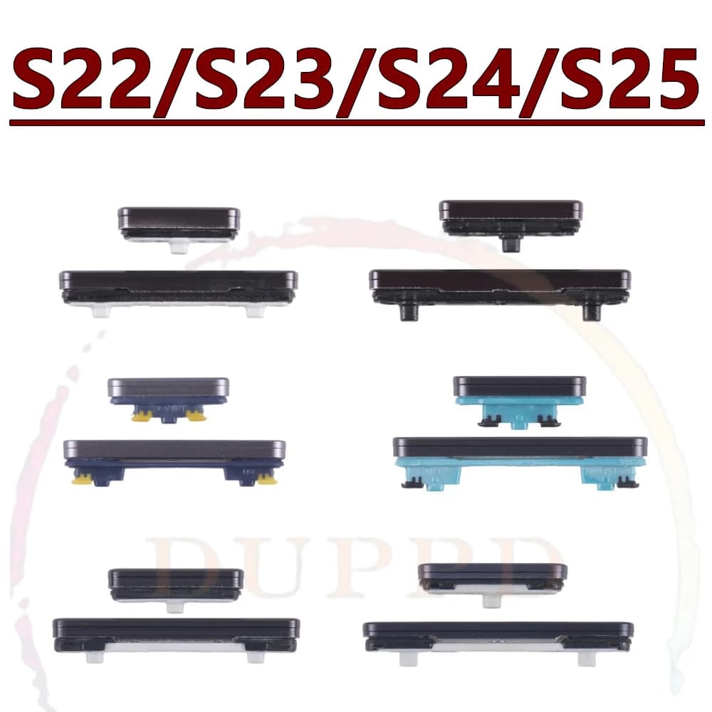 Power Volume Side Buttons For Samsung Galaxy S22 S23 S24 S25 Ultra S23FE S24FE S22+ S23+ S24+ S25+ On Off Small Side Keys Parts