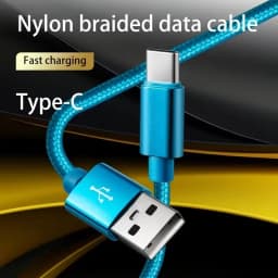 USB Type C Braided Cable For iPhone 15 16 17 Pro Max Fast Charging Data Cable For Samsung Xiaomi Redmi POCO Huawei Honor OnePlus