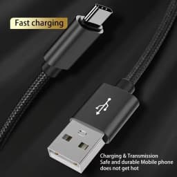 USB Type C Braided Cable For iPhone 15 16 17 Pro Max Fast Charging Data Cable For Samsung Xiaomi Redmi POCO Huawei Honor OnePlus