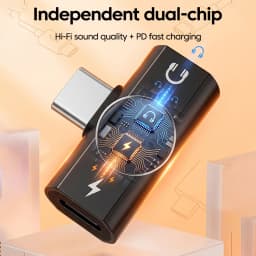 Type-C to Dual-C Digital Audio Adapter Mobile Phone Fast Charging Dual-Head Digital Decoding Headphone Converter for iPhone15