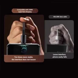 240W 10A Fast Charging Cable PD Braided Charge Cable 1/1.5/2/3M Cable  A To C Quick Charging Cable For  iPhone Huawei Oppo