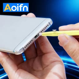 Aoifn Phone Cleaning Kit, 1-10 Pcs Nylon Brush with Hook Tip, Charging Port Speaker Cleaner, for iPhone Samsung AirPods Camera