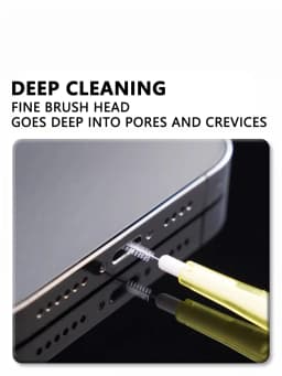 Aoifn Phone Cleaning Kit, 1-10 Pcs Nylon Brush with Hook Tip, Charging Port Speaker Cleaner, for iPhone Samsung AirPods Camera