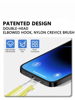 Aoifn Phone Cleaning Kit, 1-10 Pcs Nylon Brush with Hook Tip, Charging Port Speaker Cleaner, for iPhone Samsung AirPods Camera