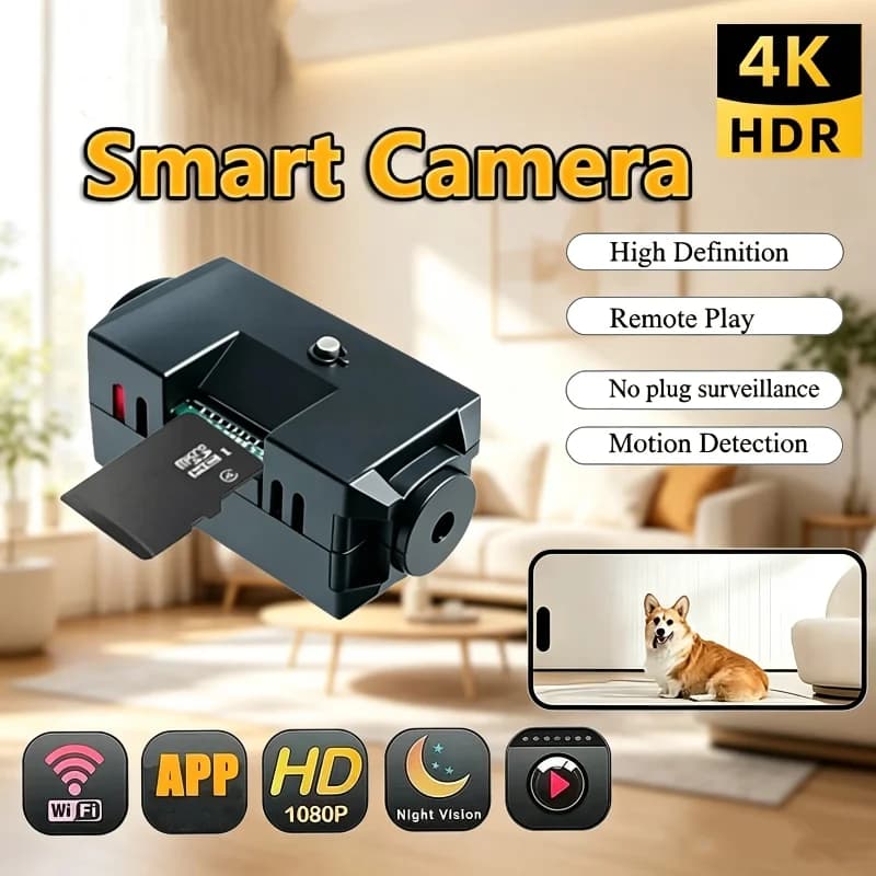 1080P Mini Night Vision Wireless Surveillance Camera Lightweight Clear Portable Motion Detection Premium Quality Camera