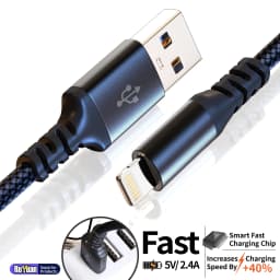 [MFi Certified] 10FT 3m USB A to Lightning Fast Charging Cable  For iPhone 14-8, iPad & AirPods