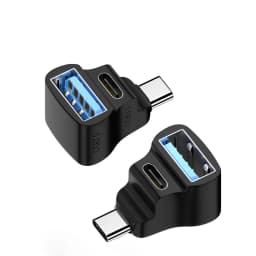 USB-C To USB-C USB-A Adapter 20Gbps USB-C Male To USB-C USB-A Female Adapter 8K 60HZ 180 Degree U-shaped for STEAM DECK
