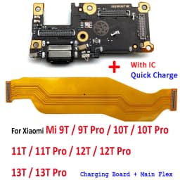 New Usb Charging Port Board Flex Cable Connector Main Motherboard Parts Ribbon for Xiaomi Mi 9T 10T 11T 12T 13T Pro