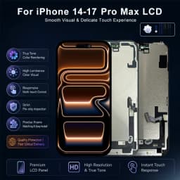 AAA+++ OLED For iPhone 14 15 16 17 LCD Touch Screen Digitizer Assembly For 14 15 Pro 16 Plus 17 Pro Max Incell Replacement Parts