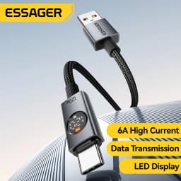 Essager 120W USB Type C Cable 6A Super Fast Charging For Xiaomi 17 14 13 12 Pro Redmi K80 Note 14 POCO F7 USB A To Type C Cable