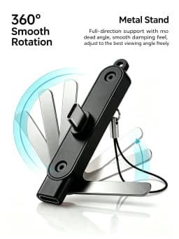 USB Type C Flat Charger Charging Cable C Kick Cable Stand With Invisible Support Foldable Phone Holder 240W Charge Wire Bracket