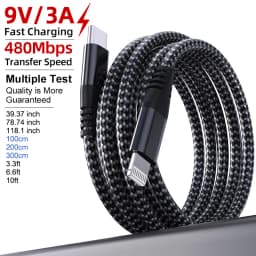 LAIHONEN 1 Pack MFi Certified USB C to Lightning Nylon Braided Fast Charging Cable 1M 2M 3M for iPhone 13 12 11 Pro Max