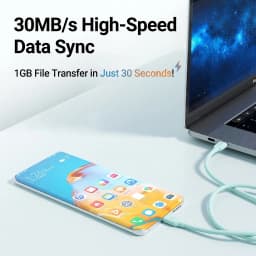 1FT 0.3M USB Type C Short Cable For Power Bank PD 60W Fast Charging Data Cord For iPhone 17 16 15 Samsung Galaxy S25 S24 S23