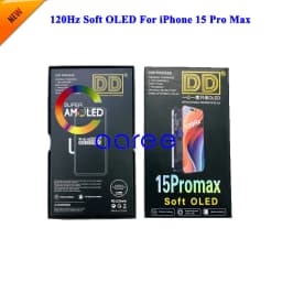 DD Brand 120Hz Soft OLED LCD Display For iPhone 15 Pro Max Display LCD Screen Touch Digitizer Assembly