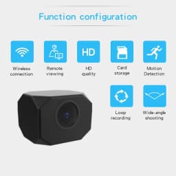 Mini 4K Wireless Security Camera Indoor Outdoor WiFi IP Cam with Night Vision Motion Detection Two-Way Audio Baby Monitor Pet