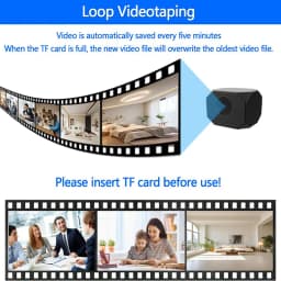 Mini 4K Wireless Security Camera Indoor Outdoor WiFi IP Cam with Night Vision Motion Detection Two-Way Audio Baby Monitor Pet