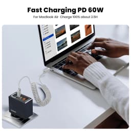 Toocki 1.5m Spring USB Type C Cable for iPhone 17 16 15 Samsung Galaxy S26 S25 S24 Xiaomi Huawei Fast Charging Cable Data Wire