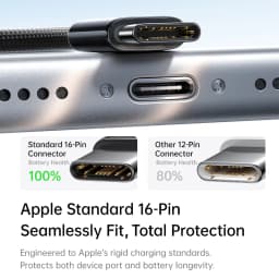 Baseus 100W Fast Charging Cables for iPhone 17 16 15 Plus Promax TypeC To USB Type C Wire Cable For Macbook iPad Data Cord