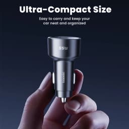 Toocki 65W USB C Car Charger 3 Ports Type C Fast Charge PPS PD3.0 QC Car Phone Charger For iPhone 16 Xiaomi Huawei Samsung