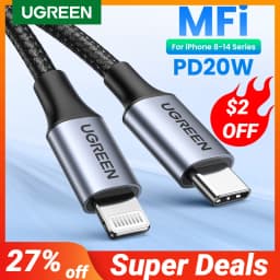 UGREEN MFi PD 20W USB C to Lightning Cable for iPhone 14 13 12 Pro Max for iPhone Fast Charging for iPad Type C Cable