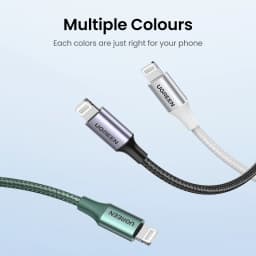 UGREEN MFi PD 20W USB C to Lightning Cable for iPhone 14 13 12 Pro Max for iPhone Fast Charging for iPad Type C Cable